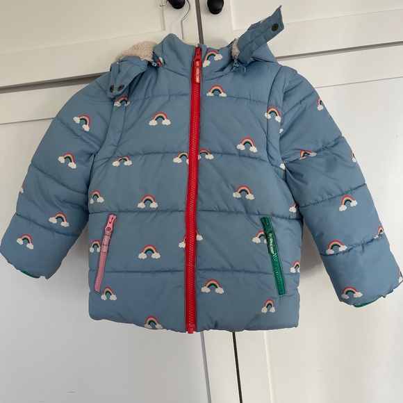 Mini Boden Other - Mini Boden Rainbow 2 in 1 Jacket